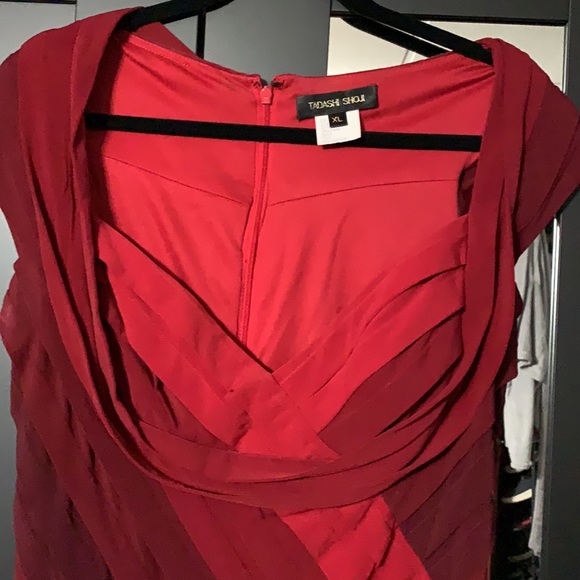 Tadashi Shoji Red Dress - Picture 7 of 11